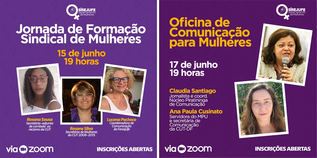 Jornada de Formação Sindical e Oficina de Comunicação para mulheres