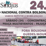 Ato 24J por vacinas, em defesa dos serviços público e contra Bolsonaro acontecerá neste sábado