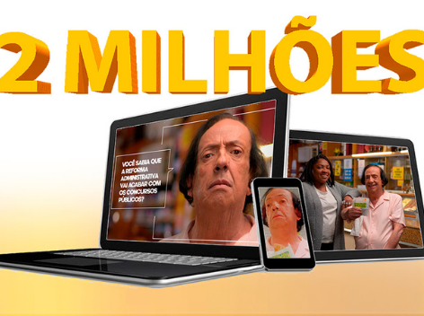 2 Milhões: Em 20 dias, campanha do Sintrajufe/RS nas redes sociais contra reforma administrativa já tem grande alcance