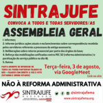 Esclarecimentos jurídicos, retomada presencial, PEC32: Sintrajufe convoca Assembleia
