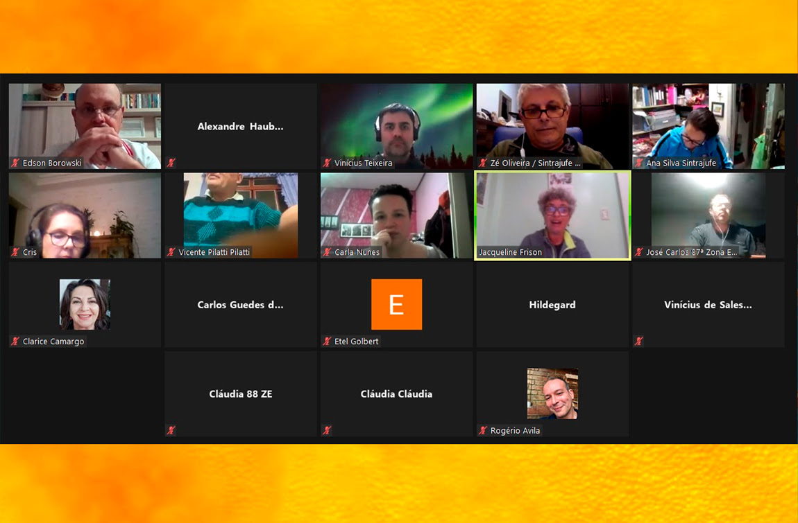 Em Encontro Estadual da JE, colegas discutem segurança das eleições de 2022, defesa da instituição e ação do Sintrajufe/RS contra Bolsonaro