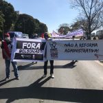 Sintrajuf-PE participa de atos contra a PEC32 no retorno das atividades do Congresso, em Brasília