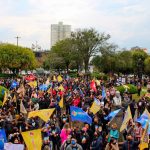 Ato em Caxias do Sul contra a reforma administrativa reúne mais de 3 mil pessoas