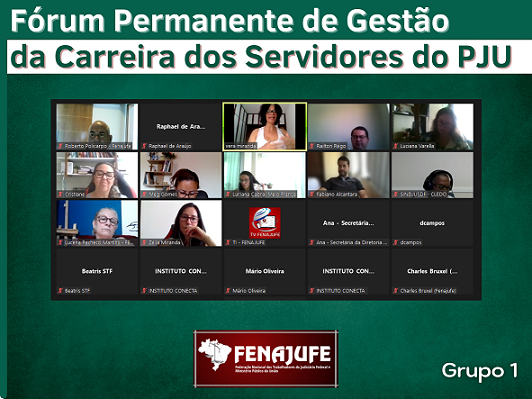 Fórum de Carreira do CNJ: subgrupo avança nos debates sobre descrição dos cargos do PJU