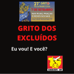 Grito dos Excluídos, de 7 de setembro, terá a participação do Sindijufe-MT