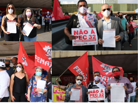 PEC 32: manifestação na Câmara marca 4ª semana da jornada de luta