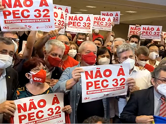 Lula se encontra com servidores e reitera apoio na luta contra a reforma administrativa