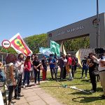Sintrajufe/RS participa de ato de repúdio ao fascismo e ao racismo, em frente à Câmara de Vereadores de Porto Alegre