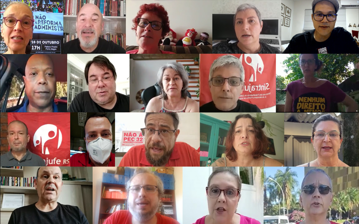 Sintrajufe/RS convoca todos e todas para ato às 17h em Porto Alegre; mobilizações do Dia do Servidor Público já começaram no país