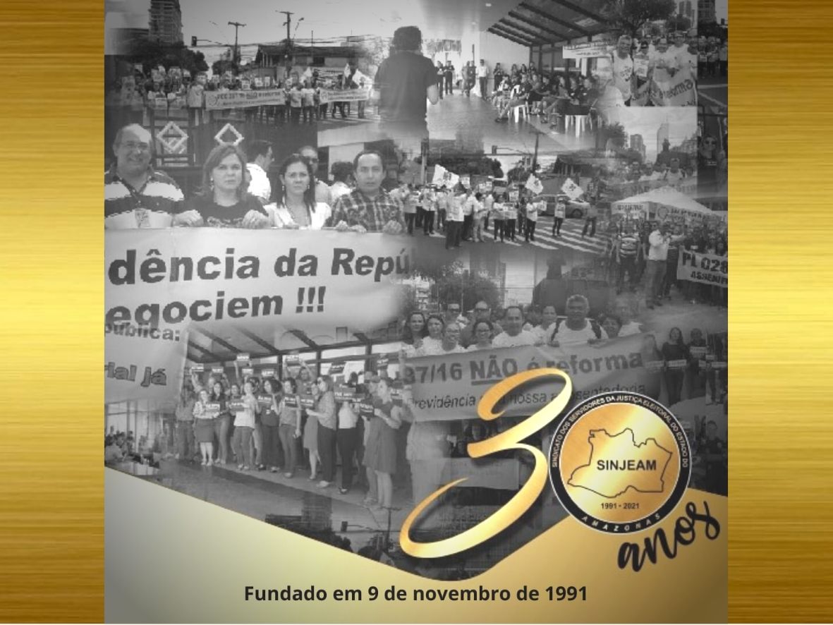 SINJEAM – 30 anos – Você faz parte da nossa história!