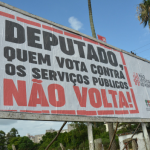 Sintrajufe/RS e FSP colocam nas ruas quinta rodada de outdoors contra a reforma administrativa