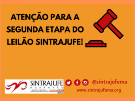 Sintrajufe disponibiliza itens da segunda etapa do leilão de desfazimento de bens