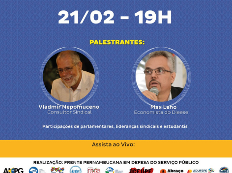 Sintrajuf-PE participa de plenária por valorização do serviço público. Reposição já!