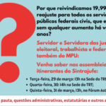 Assembleia delibera itinerância p/discutir reajuste e estatuto: confira calendário e participe