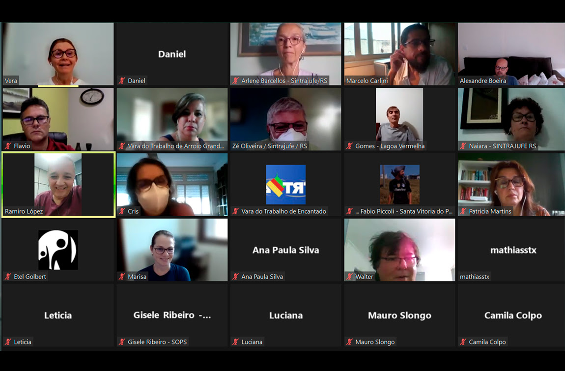 Em reunião com colegas das varas trabalhistas ameaçadas de extinção, Sintrajufe/RS divulga ações em defesa da JT