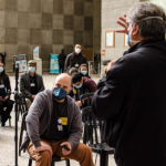 Em dia de greve, categoria realiza ato híbrido e convoca novas atividades