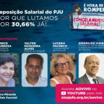 15 de junho: Sisejufe convoca para Dia Nacional de Luta pela Reposição Salarial, com live e mobilização nas redes