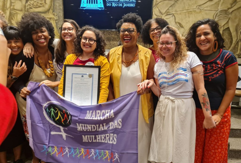 Marcha Mundial das Mulheres-RJ, parceira do Sisejufe, recebe Moção de Reconhecimento, na Câmara de Vereadores do Rio