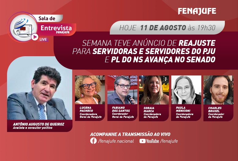 Reajuste anunciado e avanço do NS no Senado: a semana em destaque no Sala de Entrevista, hoje