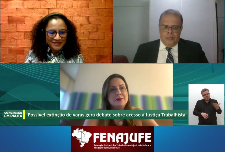 Fenajufe debate extinção de varas da Justiça do Trabalho em programa da Assembleia Legislativa de Sergipe