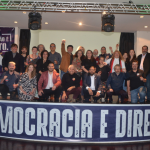 Em festa de posse com 400 pessoas, nova direção do Sintrajufe/RS destaca lutas em defesa de direitos, do serviço público e da democracia