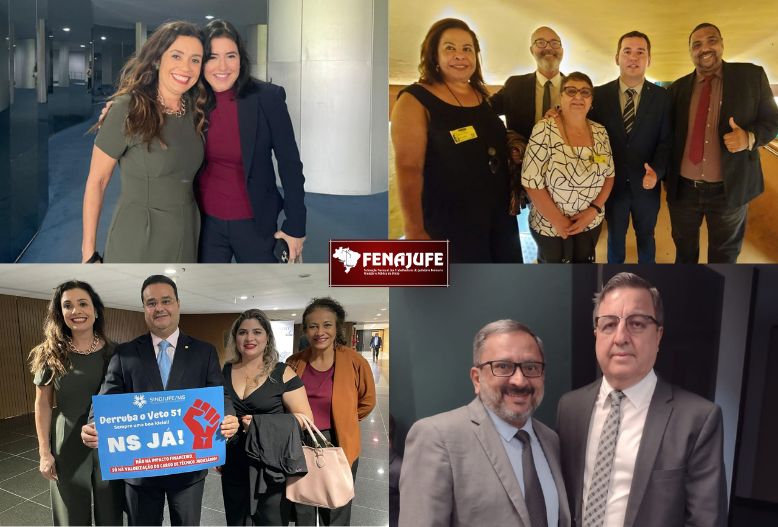 Fenajufe e Sindicatos continuam mobilização no Congresso Nacional pela derrubada do veto ao NS