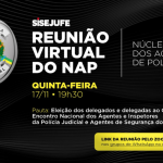 Sisejufe realizará reunião do Núcleo dos Agentes de Polícia no dia 17/11, quinta-feira