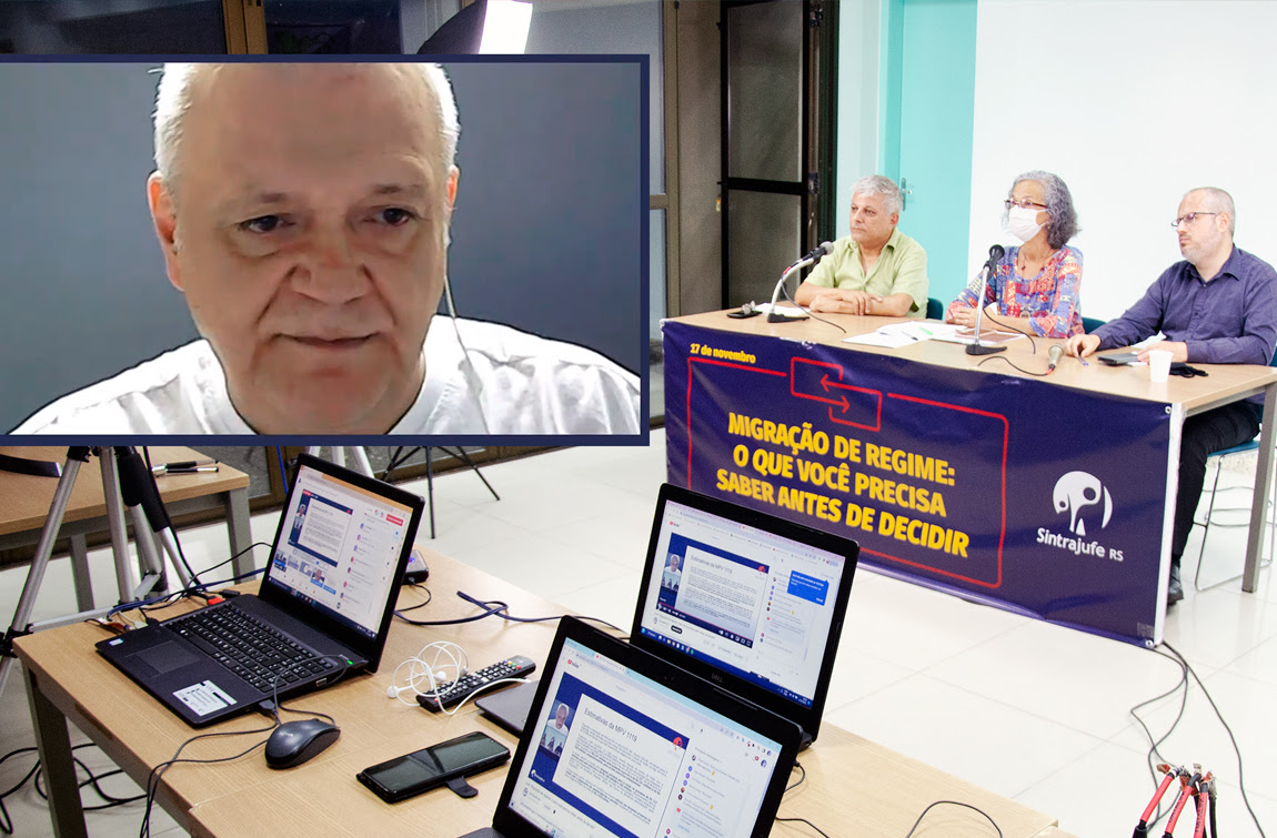 Em live, Sintrajufe/RS reafirma posição pela revogação da reforma da Previdência e alerta para os riscos envolvidos na migração ou não de regime
