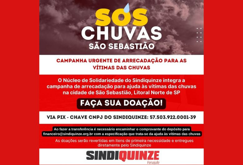 Tragédia no litoral de São Paulo comove o país e sindicatos se mobilizam para ajudar as vítimas