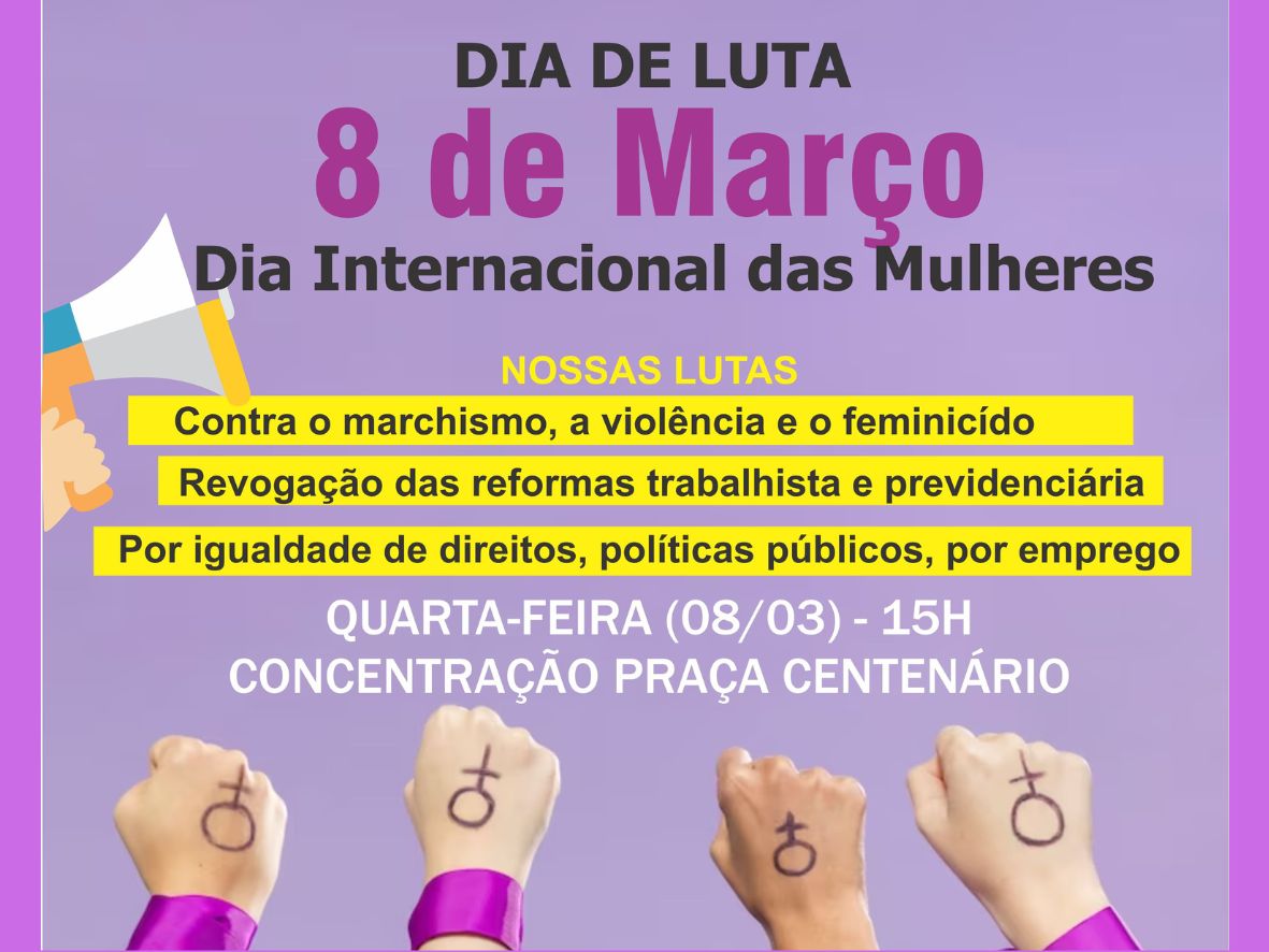 Mobilização no dia 8 de Março
