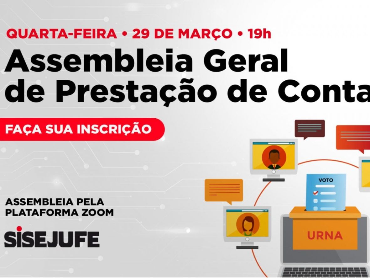 Sisejufe convoca Assembleia Geral de Prestação de Contas