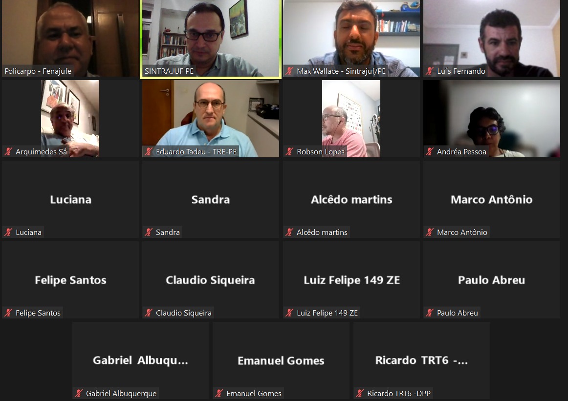 Sintrajuf-PE realiza seu 1º Debate de Carreira de 2023 com a categoria