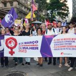 Sintrajufe/RS participa de atividades do 8 de Março em Porto Alegre; ato repudia violência e defende a vida e os direitos das mulheres