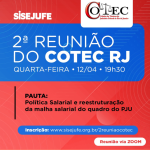 2ª reunião do Cotec RJ acontecerá na quarta-feira, 12 de abril, às 19:30h, pela plataforma do ZOOM