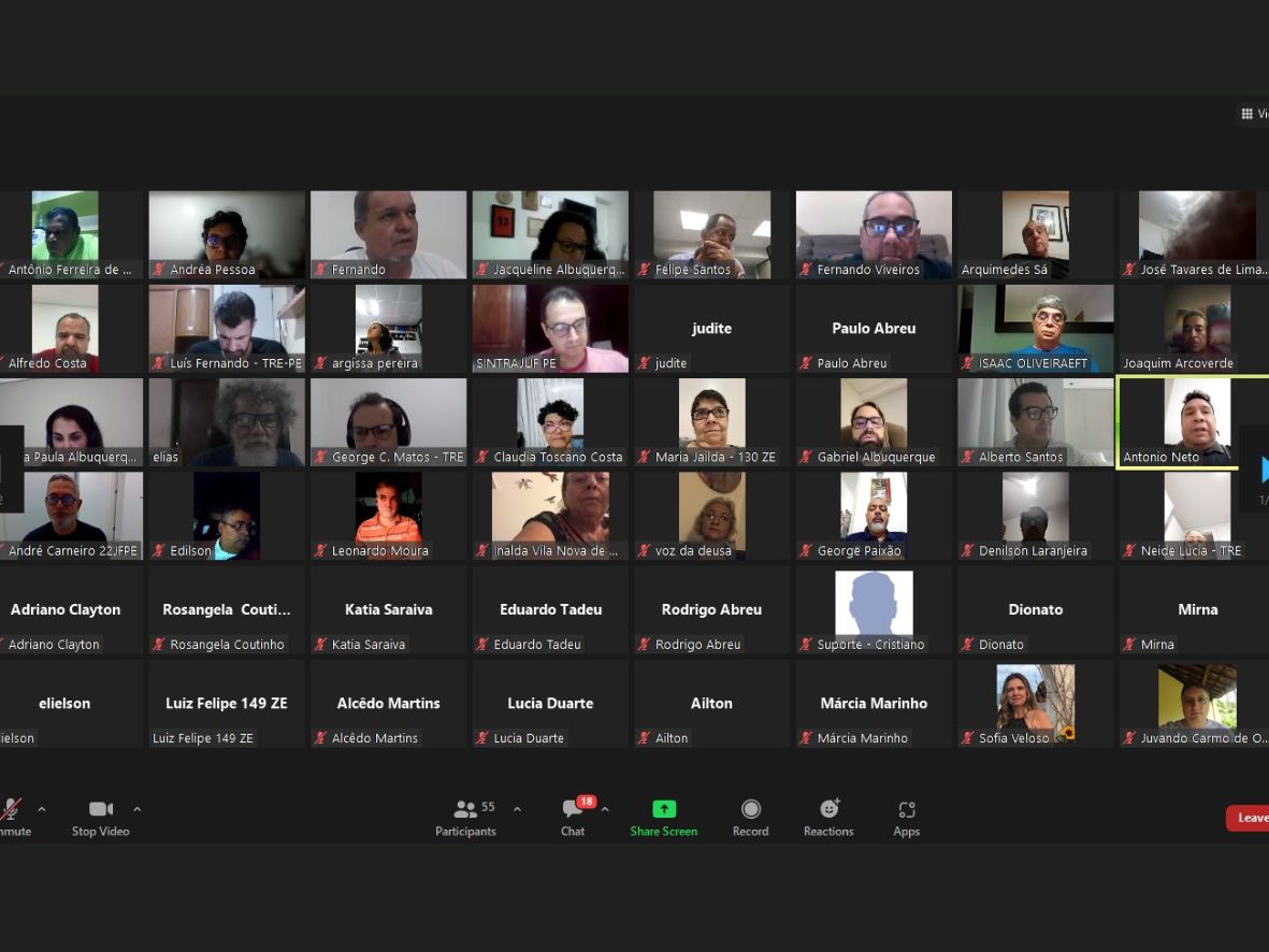 Sintrajuf-PE elege, em assembleia, delegação que vai à Plenária Nacional da Fenajufe