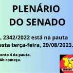Empurrado pelas mobilizações da Categoria, PL 2342/2022 é incluído na pauta do Senado para votação no plenário nesta terça-feira