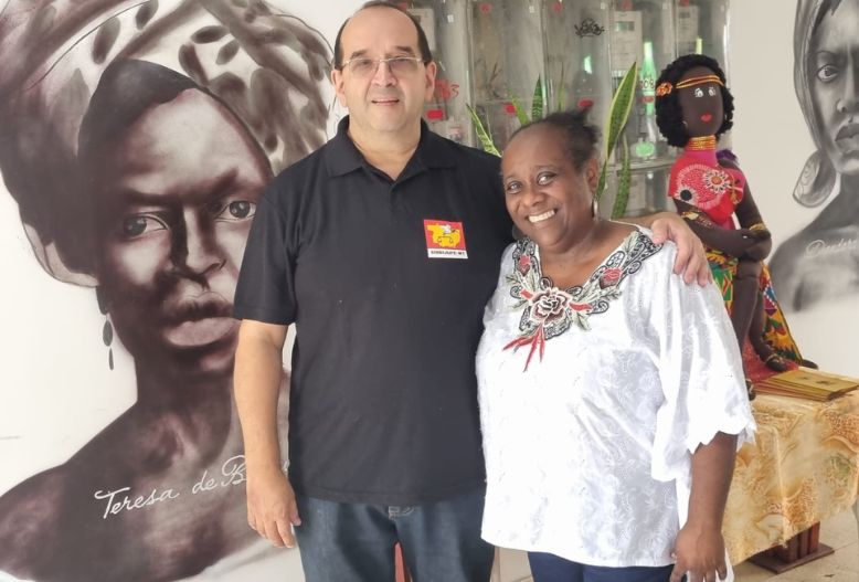 Sindijufe-MT participa de protesto por justiça pelo assassinato da líder quilombola reconhecida nacionalmente pela luta contra o racismo