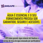 Água é essencial, o fornecimento precisa ser garantido, seguro e acessível