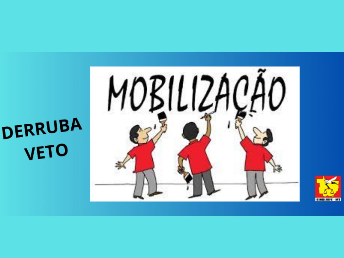 Sindijufe clama aos Servidores que enviem e-mails aos parlamentares pedindo a derrubada do veto nº25/2023  