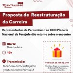 Sintrajuf-PE realiza live sobre proposta de carreira definida em Plenária da Fenajufe
