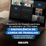 Presidente do Sisejufe participa de webinário do CNJ sobre “Equivalência de Carga de Trabalho: Um Novo Paradigma do Trabalho na Justiça”