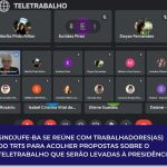 Sindjufe-BA pede reunião com o TRT5 sobre questões de interesse dos servidores (as) como o teletrabalho.