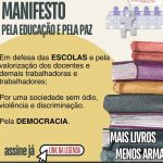 Sintrajusc apoia a campanha “Mais livros menos armas”