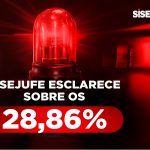 IMPORTANTE: Sisejufe esclarece sobre os 28,86%