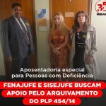 Aposentadoria especial para Pessoas com Deficiência: Fenajufe e Sisejufe buscam apoio pelo arquivamento do PLP 454