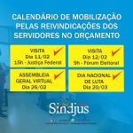 Sindjus-AL realiza visita os servidores pela inclusão das reivindicações da categoria no orçamento