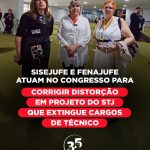 Sisejufe e Fenajufe atuam no Congresso para corrigir distorção em projeto do STJ que extingue cargos de técnico