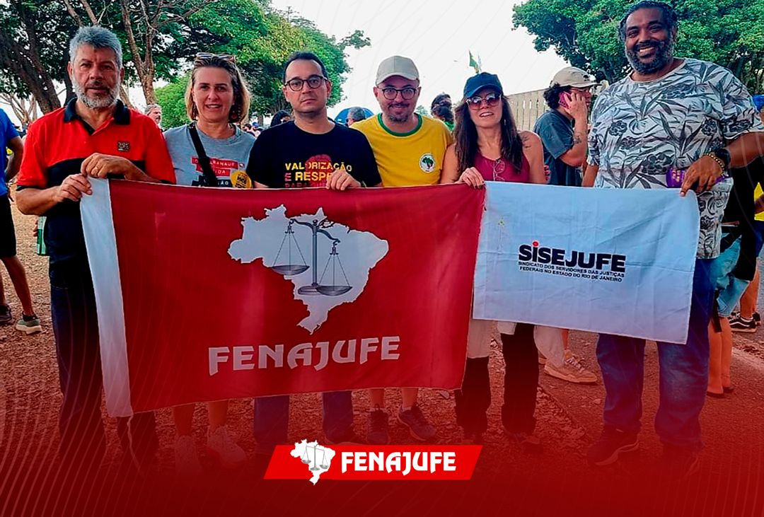 Fenajufe participa de ato em Brasília contra a PEC da blindagem e PL da anistia