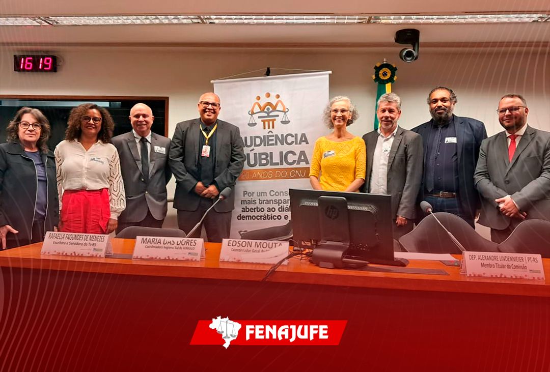 Fenajufe defende mudança na cultura de metas e alerta sobre adoecimento de servidores em debate sobre os 20 anos do CNJ