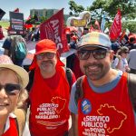 Sindjufe-BA protesta contra a Reforma Administrativa em Brasília